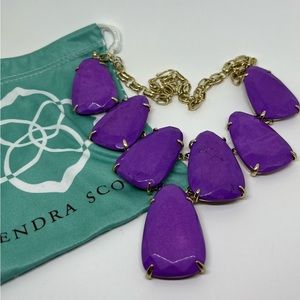 Kendra Scott large stone necklace.